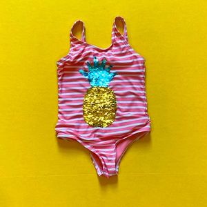 SOLD - Sweet Pineapple Swimsuit, Size 4